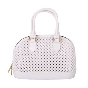 White Jelly Tote Crossbody Bag Purse Handle Rubber Casual Womens Accessory